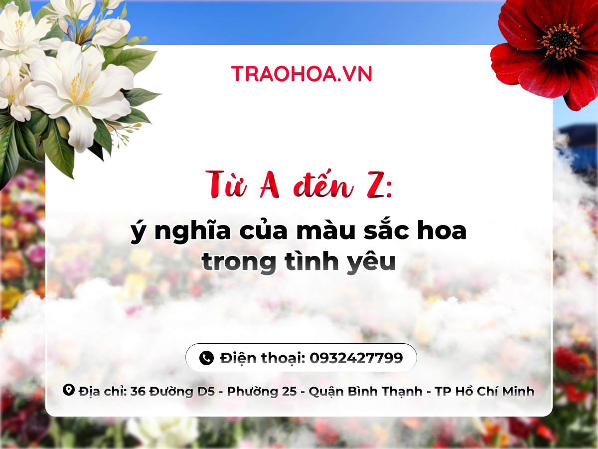 TỪ A ĐẾN Z: Ý NGHĨA CỦA MÀU SẮC HOA TRONG TÌNH YÊU