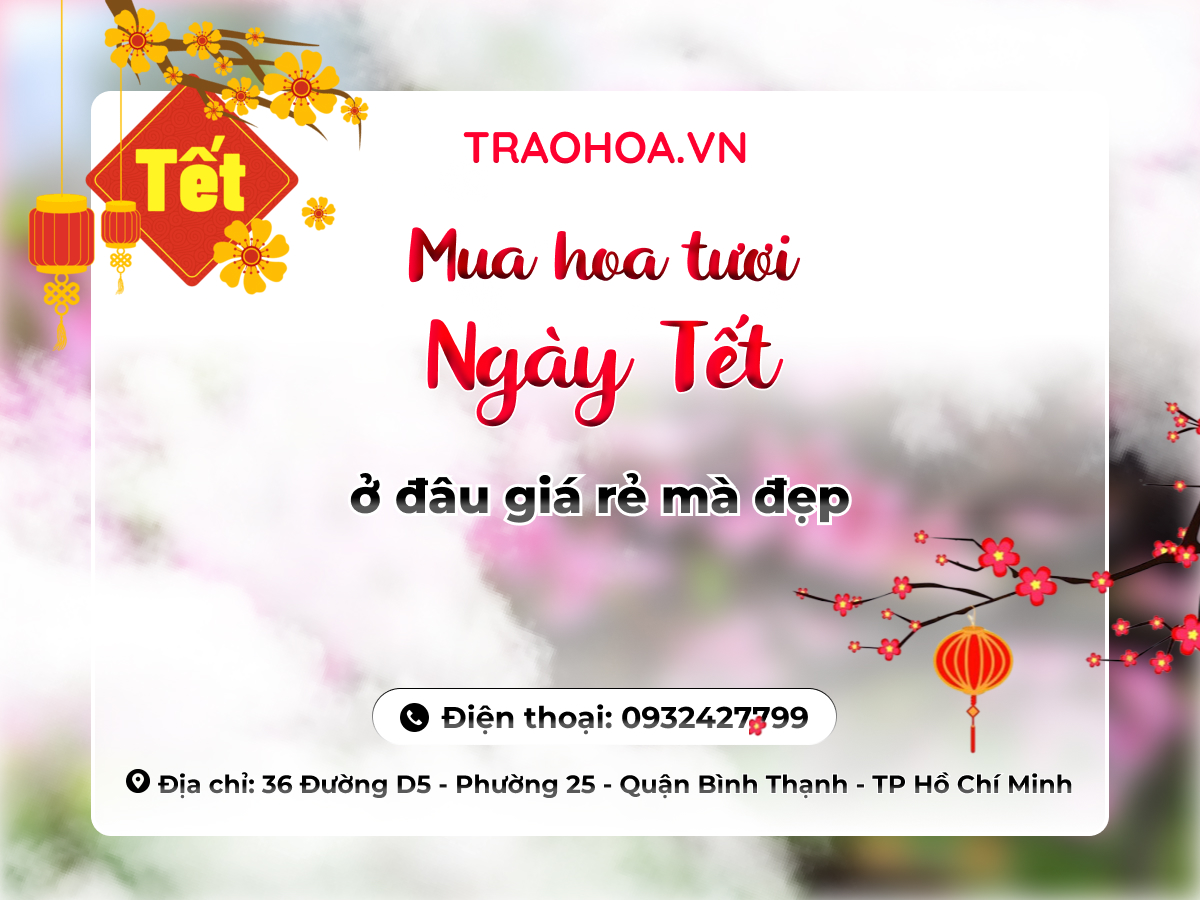 Mua hoa tươi ngày tết ở đâu giá rẻ mà đẹp